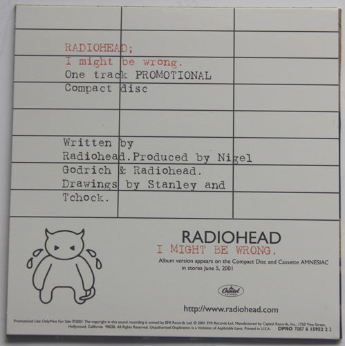 Radiohead – I Might Be Wrong (LP Vinyl) Vinyl Record