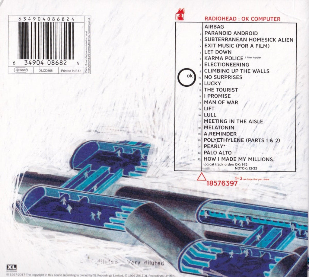 Radiohead – Ok Computer OKNOTOK 1997-2017 (2-CD) Music CD
