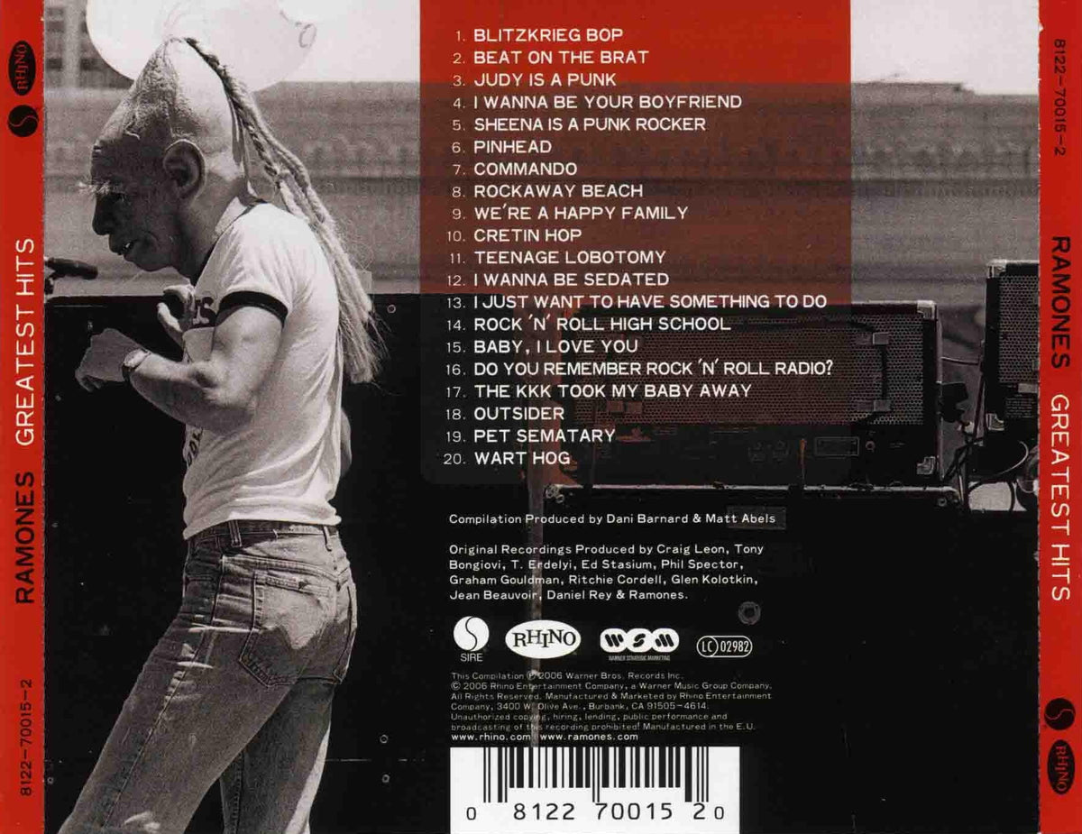 Ramones – Greatest Hits Music CD