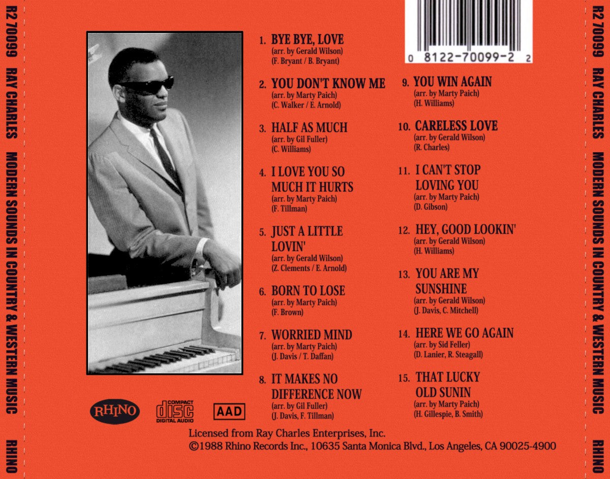Ray Charles – Modern Sounds In Country And Western Music (LP Vinyl) Vinyl Record