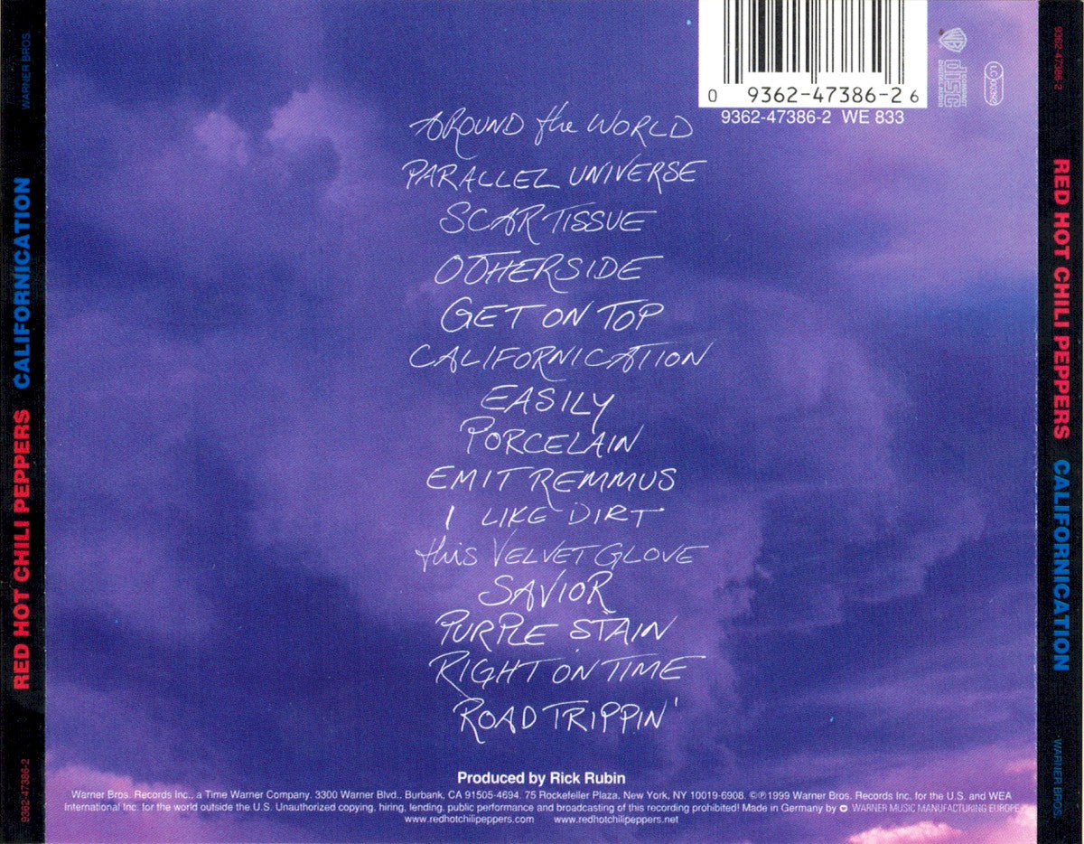Red Hot Chili Peppers – Californication Music CD