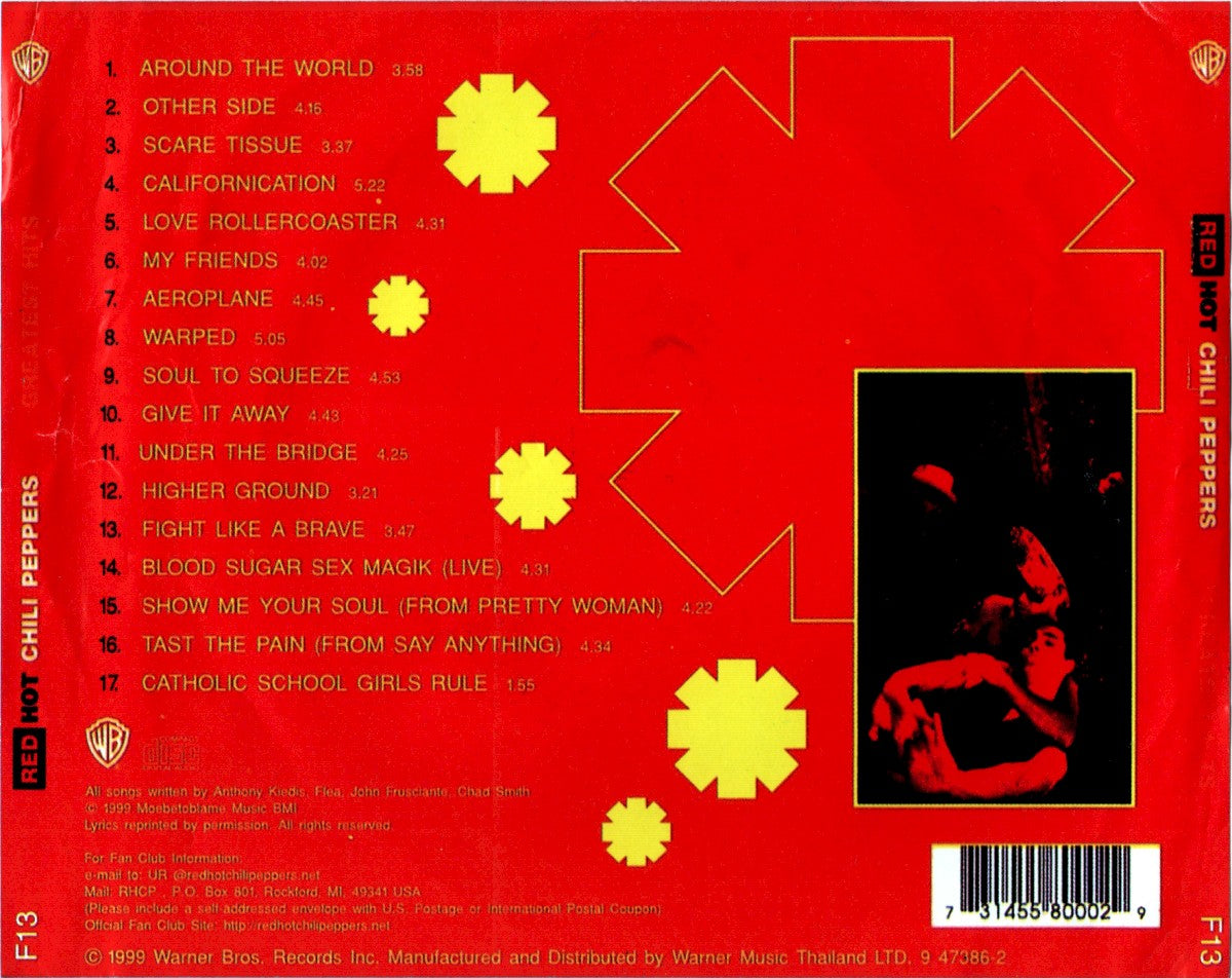 Red Hot Chili Peppers – Greatest Hits Music CD