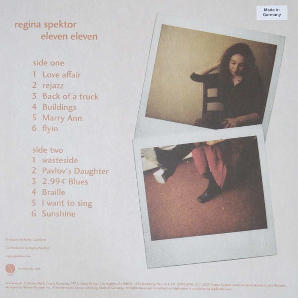 Regina Spektor – 11:11 (LP Vinyl) Vinyl Record