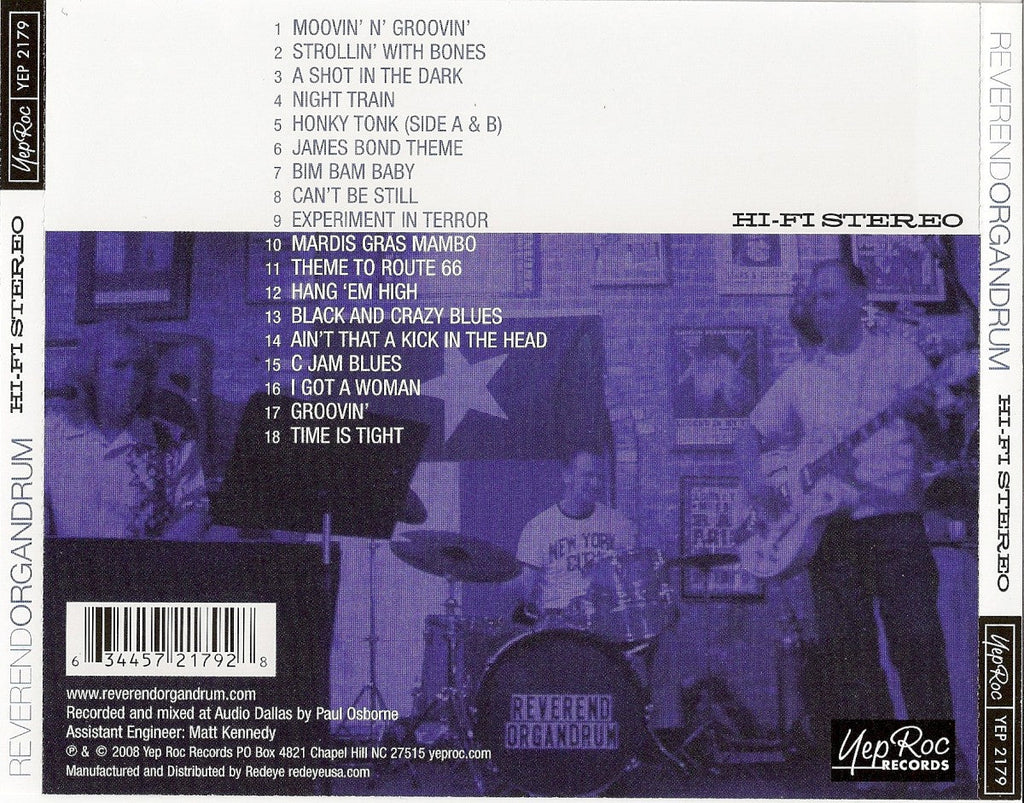 Reverend Organdrum – Hi-Fi Stereo Music CD