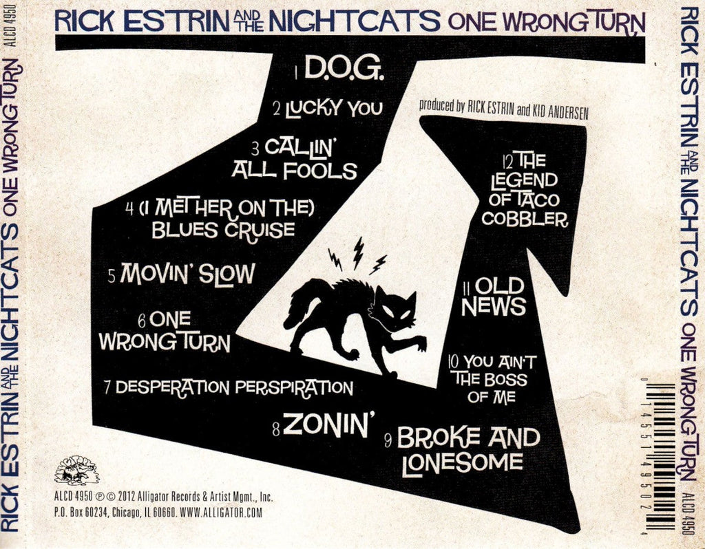 Rick Estrin & The Nightcats – One Wrong Turn Music CD