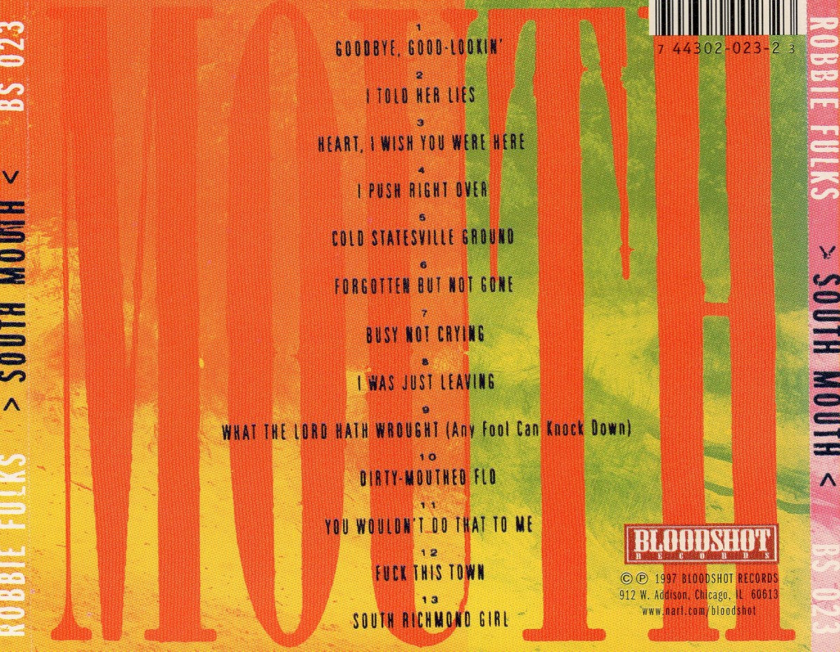 Robbie Fulks – South Mouth Music CD