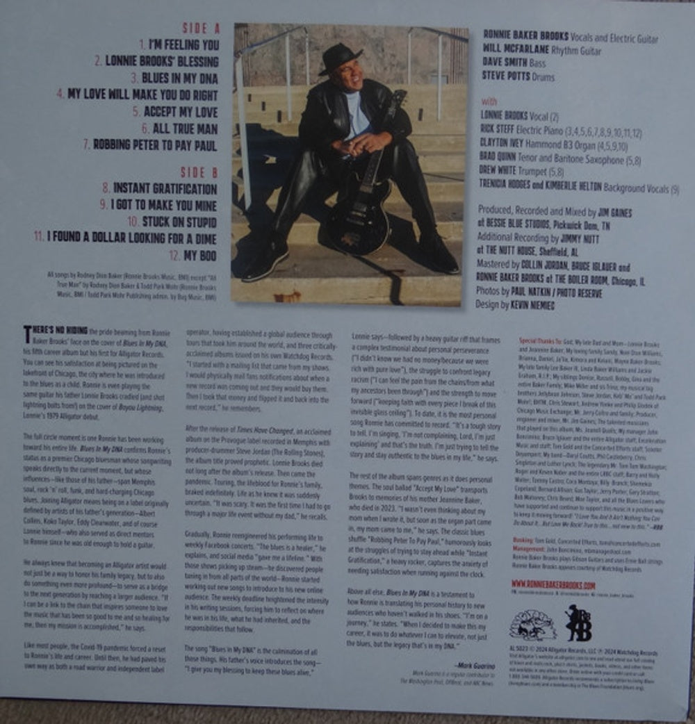 Ronnie Baker Brooks – Blues In My DNA (LP Vinyl) Vinyl Record