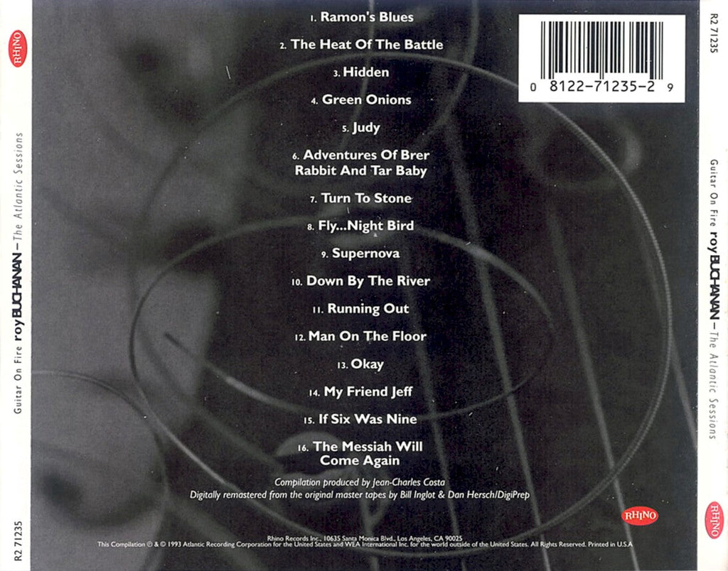 Roy Buchanan – Atlantic Years: Guitars on Fire Music CD