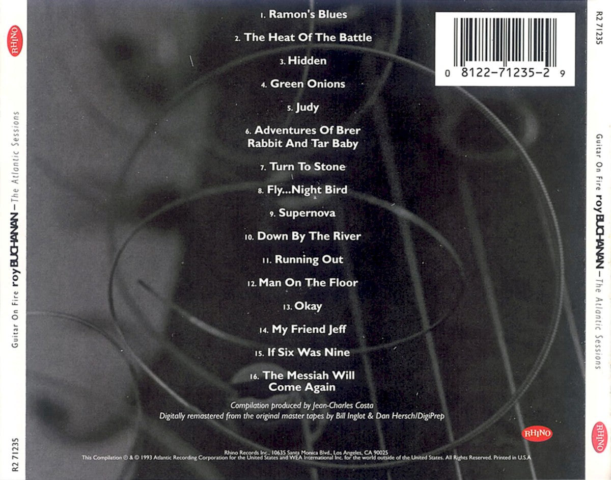 Roy Buchanan – Atlantic Years: Guitars on Fire Music CD