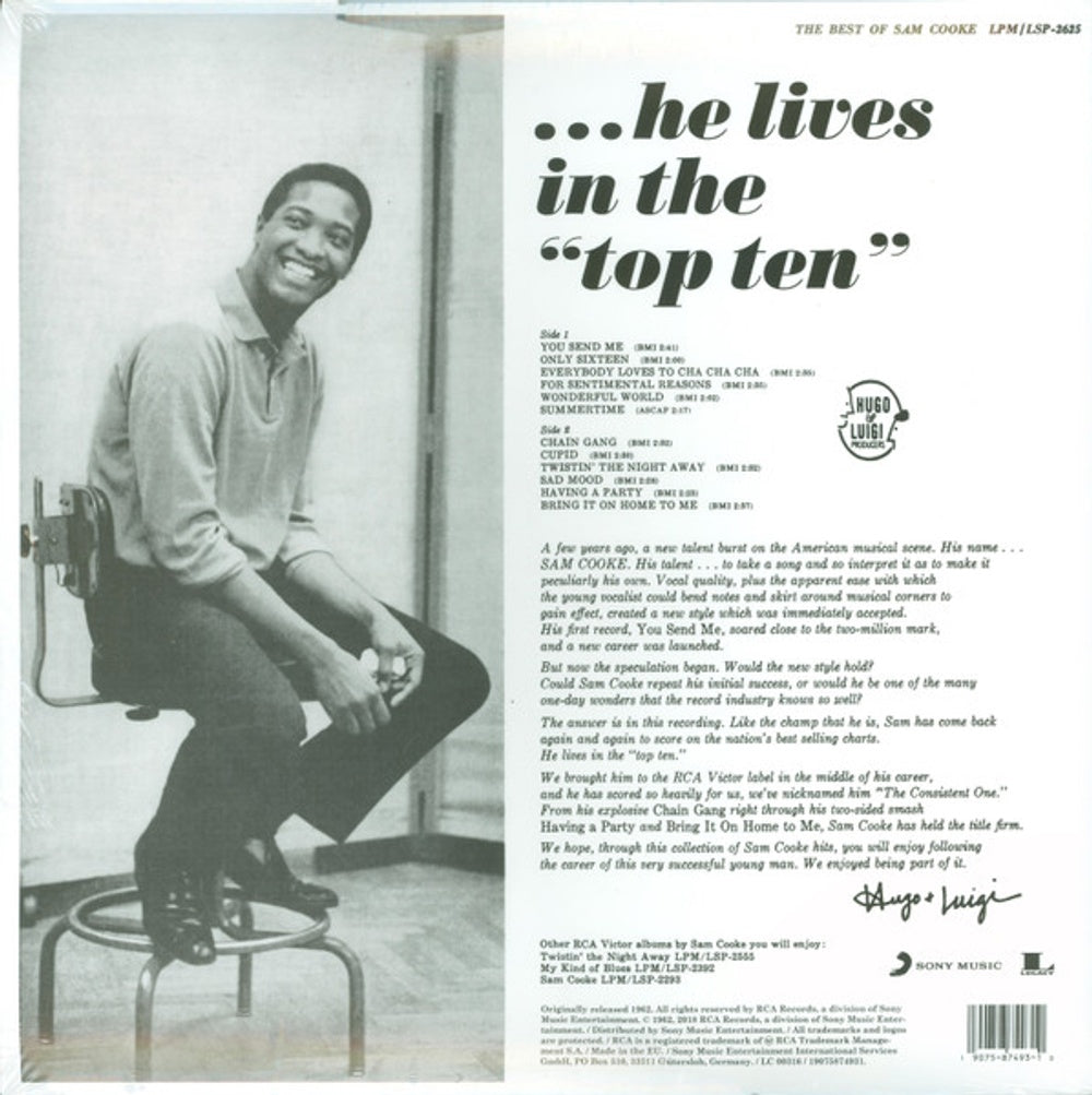 Sam Cooke – The Best Of (LP Vinyl) Vinyl Record