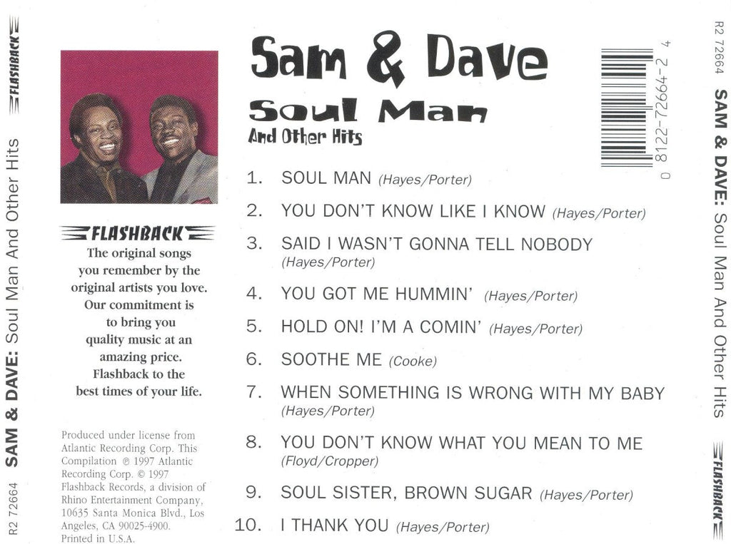 Sam & Dave – Soul Man & Other Hits Music CD