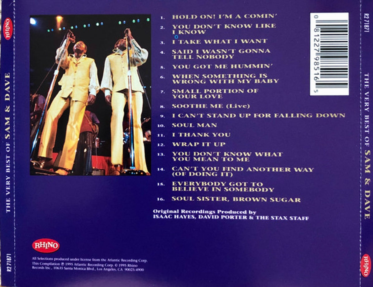 Sam & Dave – The Very Best Of Sam and Dave Music CD