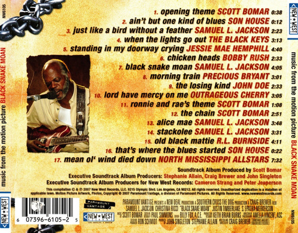 Samuel L. Jackson – Black Snake Moan Music CD
