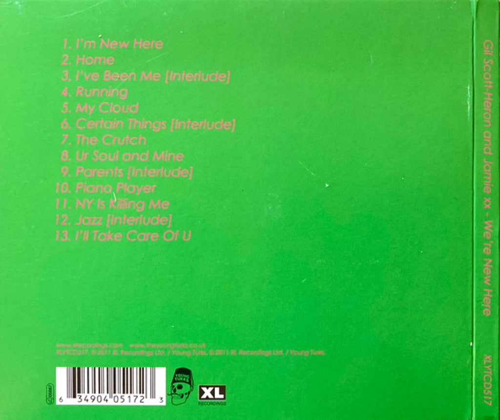 Gil Scott-Heron & Jamie XX – We're New Here Music CD