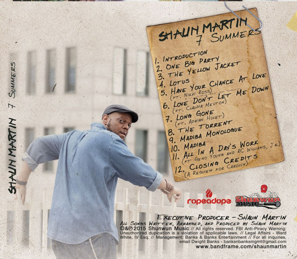 Shaun Martin – 7 Summers Music CD
