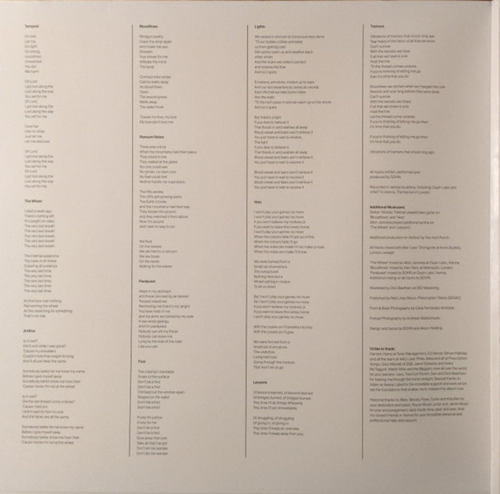 Sohn – Tremors (LP Vinyl) Vinyl Record
