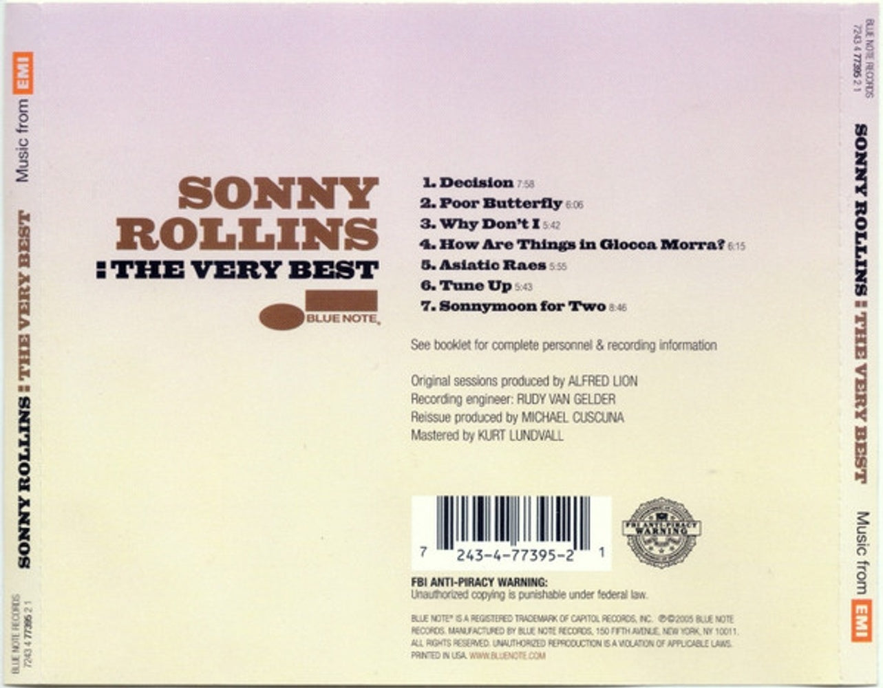Sonny Rollins – The Very Best Music CD