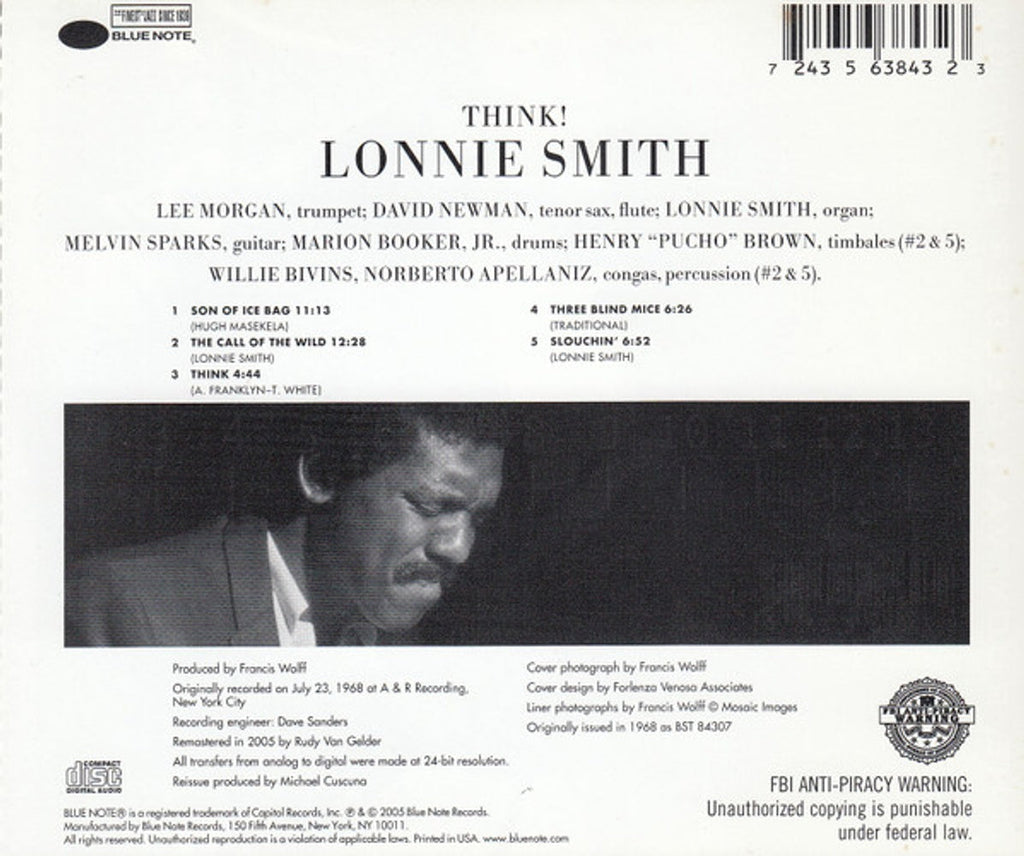 Lonnie Smith – Think! Music CD
