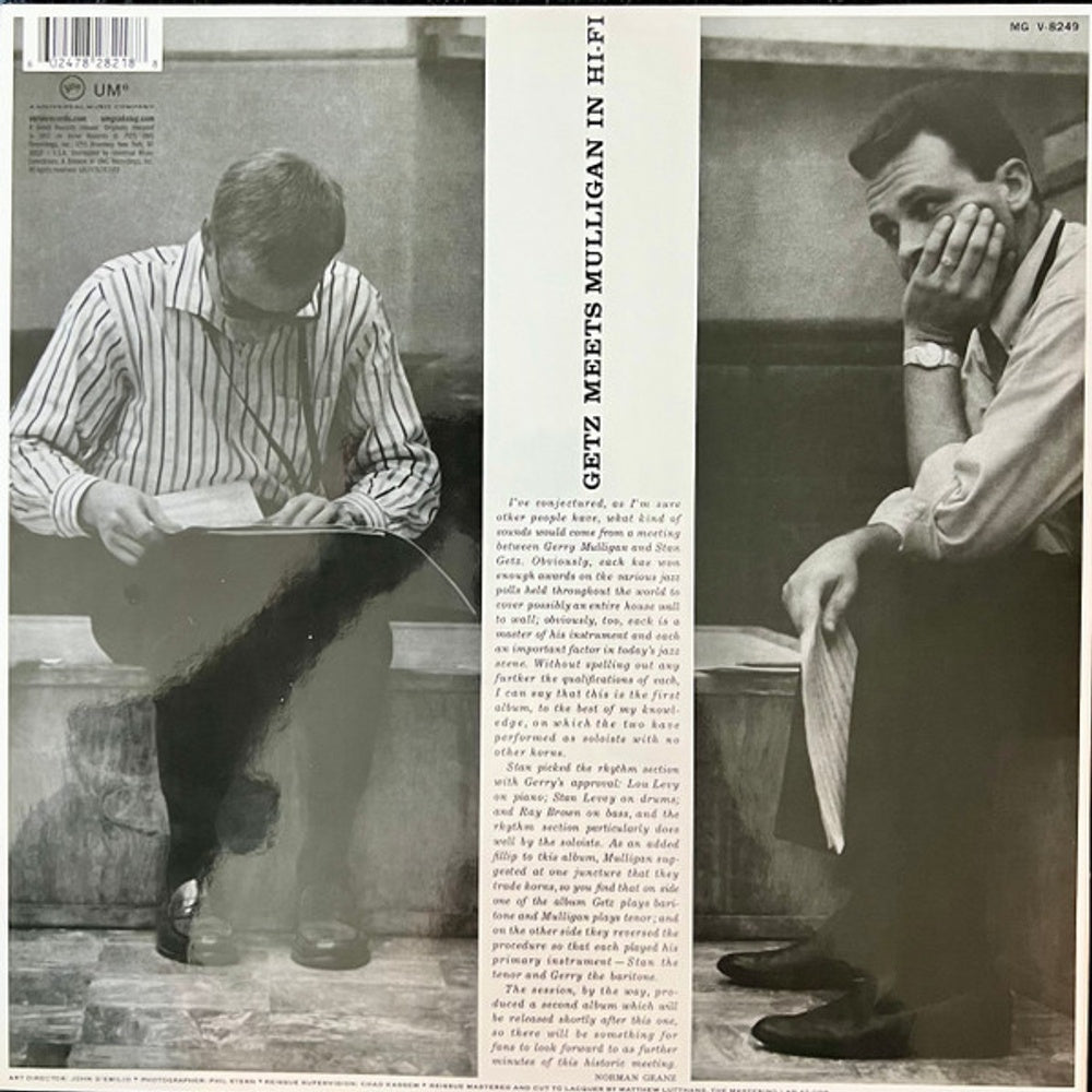 Stan Getz / Gerry Mulligan – Getz Meets Mulligan In Hi-Fi (LP Vinyl) Vinyl Record