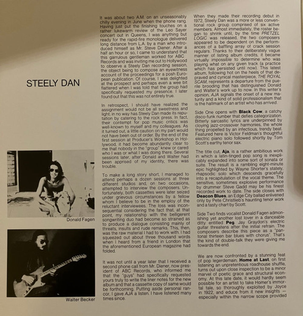 Steely Dan – Aja (LP Vinyl) Vinyl Record