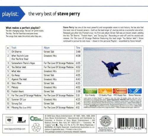 Steve Perry – Playlist: The Very Best Of Steve Perry Music CD