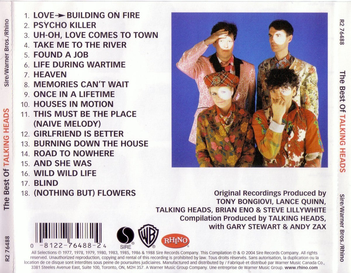 Talking Heads – Best of the Talking Heads Music CD