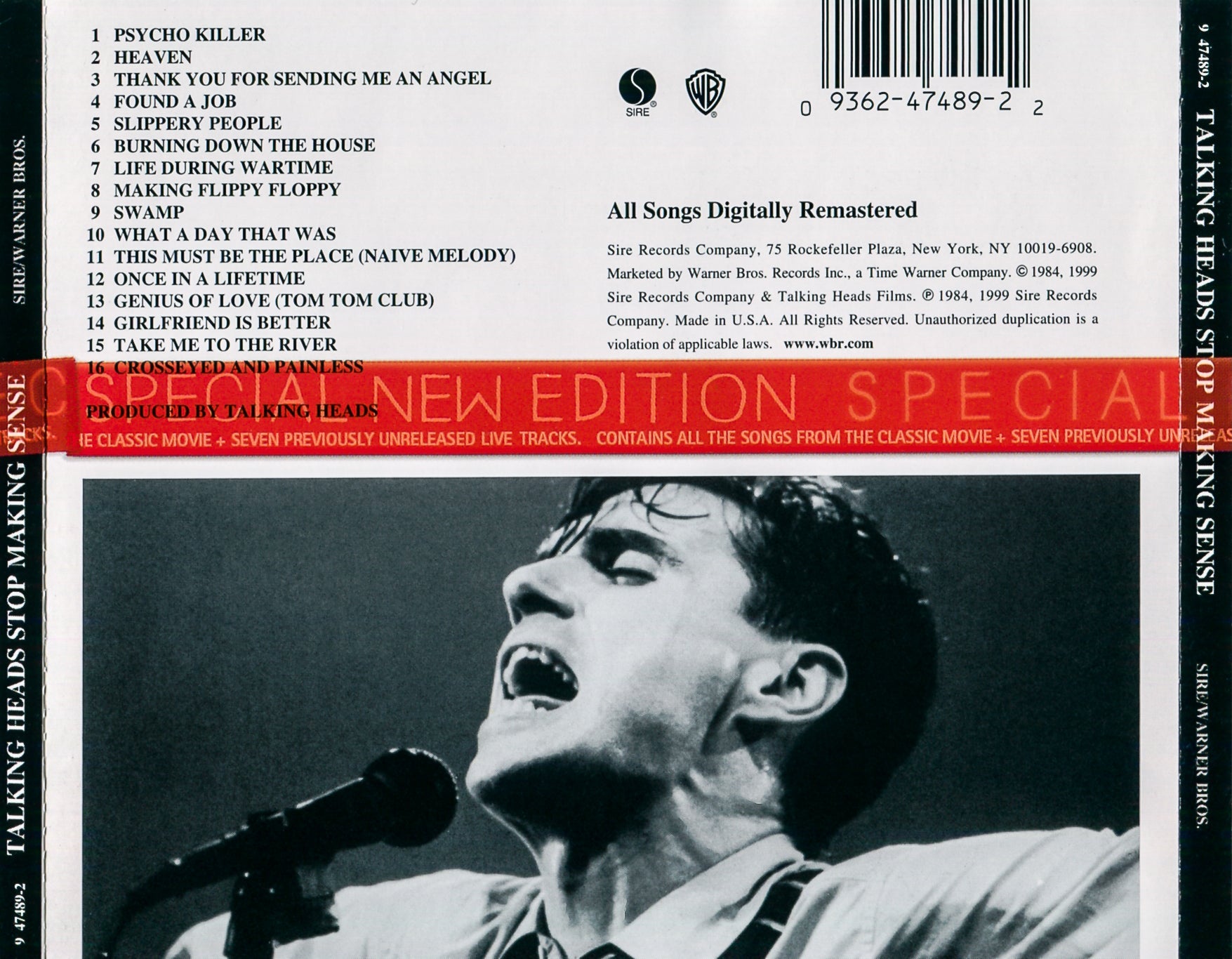 Talking Heads – Stop Making Sense Music CD
