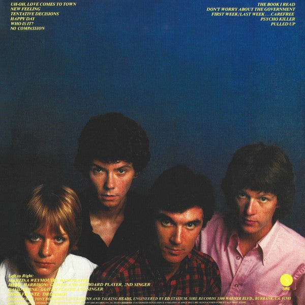 Talking Heads – Talking Heads: 77 (LP Vinyl) Vinyl Record