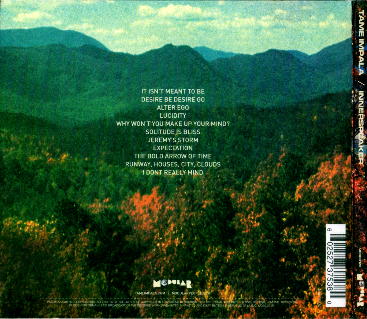 Tame Impala – Innerspeaker Music CD