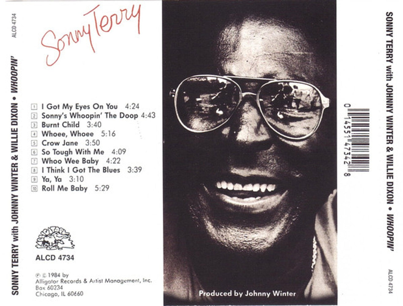 Sonny Terry – Whoopin' Music CD
