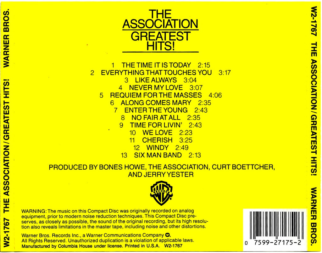 The Association – Greatest Hits Music CD