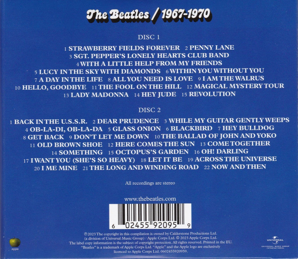 The Beatles – 1967-1970 (The Blue Album): 2023 Edition (2-CD) Music CD