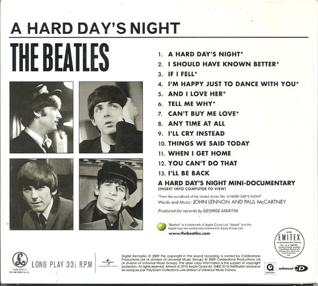 The Beatles – A Hard Day's Night Music CD