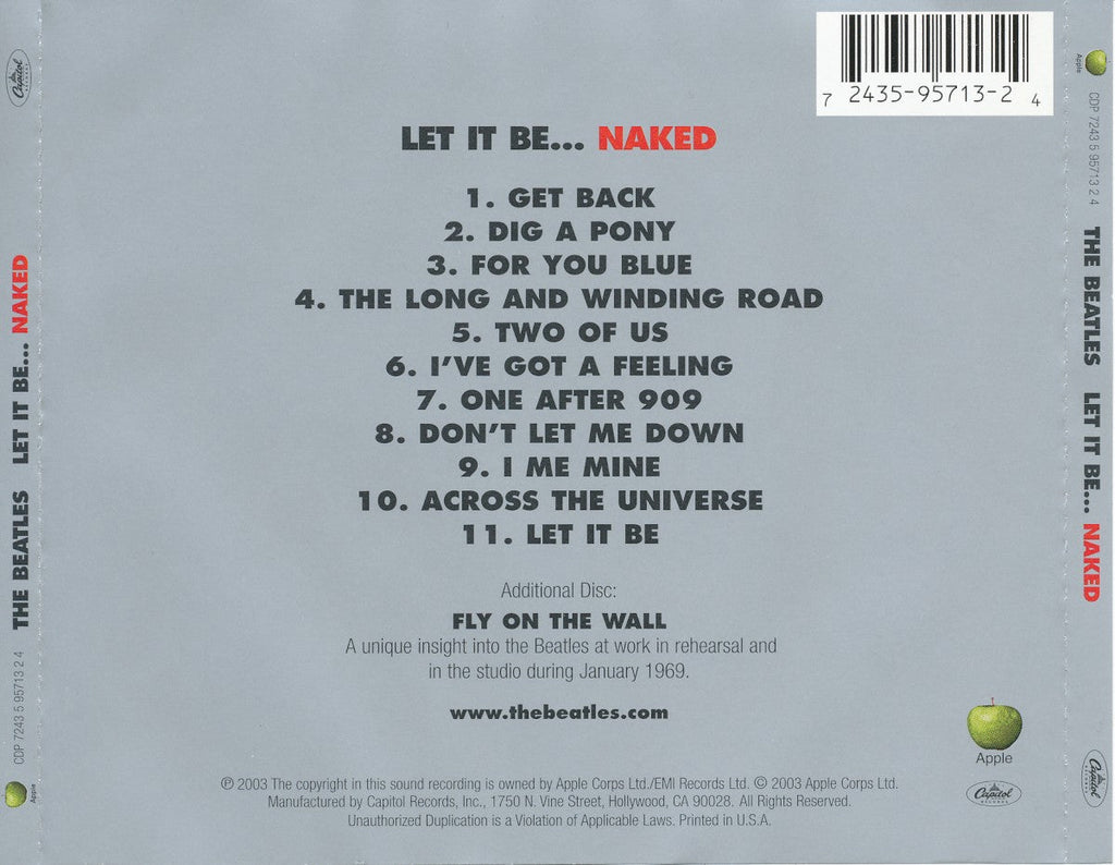 The Beatles – Let It Be Naked Music CD