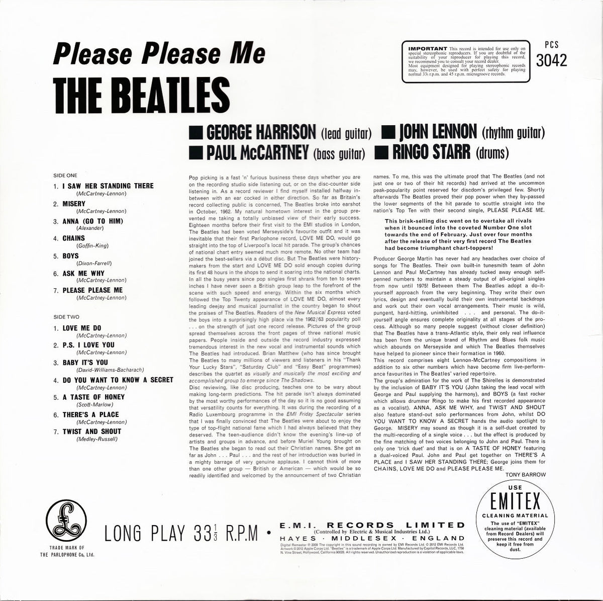 The Beatles – Please Please Me (LP Vinyl) Vinyl Record