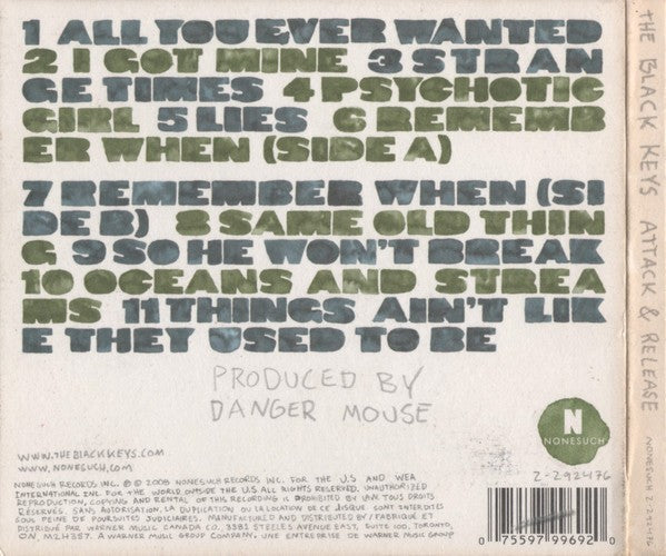 The Black Keys – Attack & Release Music CD