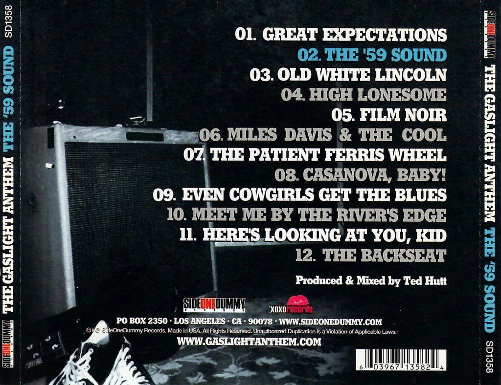 The Gaslight Anthem – The '59 Sound Music CD