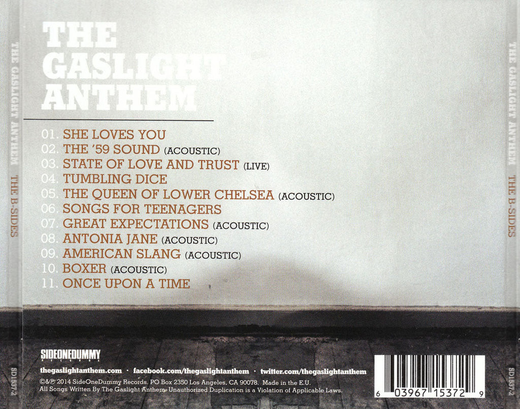 The Gaslight Anthem – The B-Sides Music CD