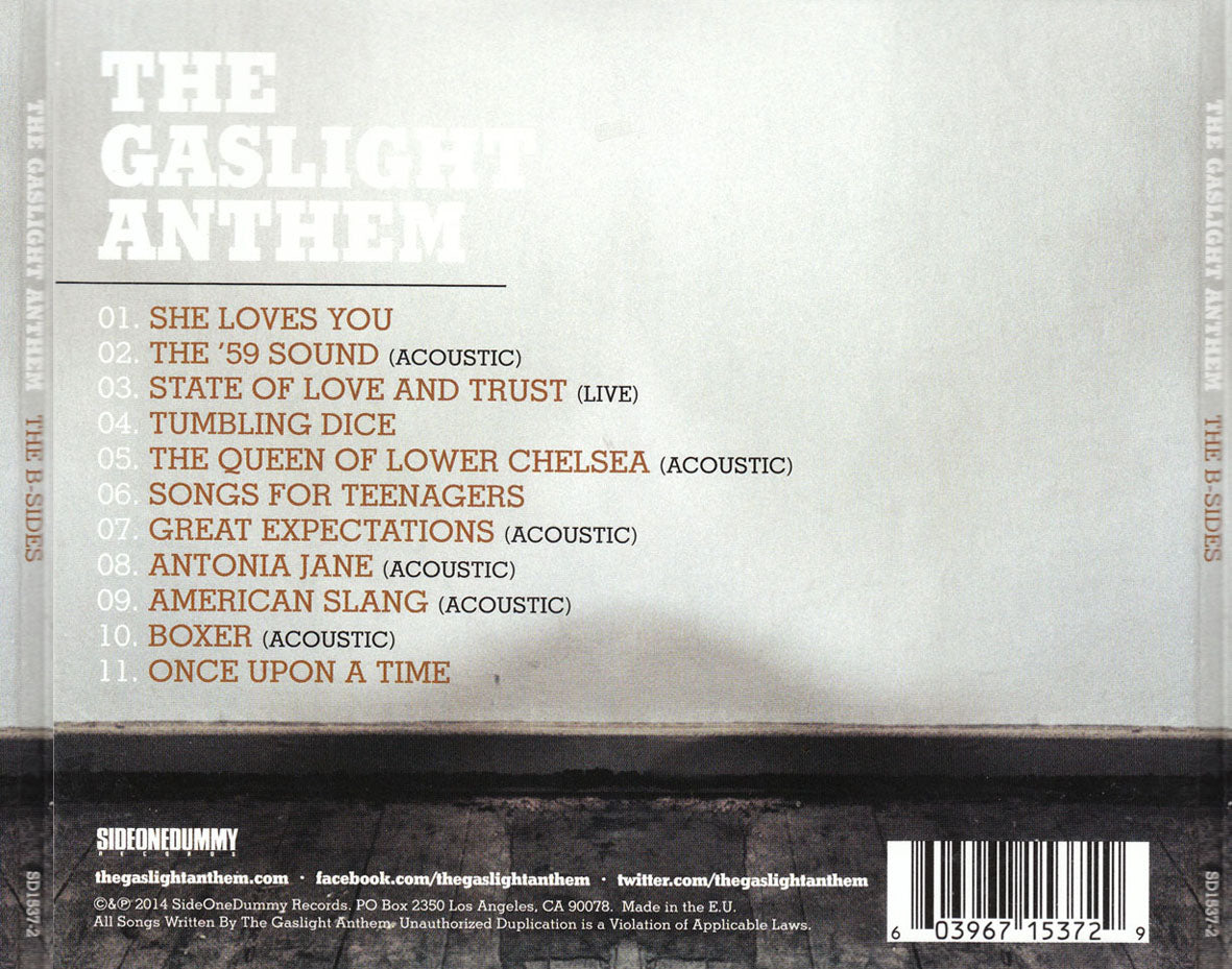 The Gaslight Anthem – The B-Sides Music CD
