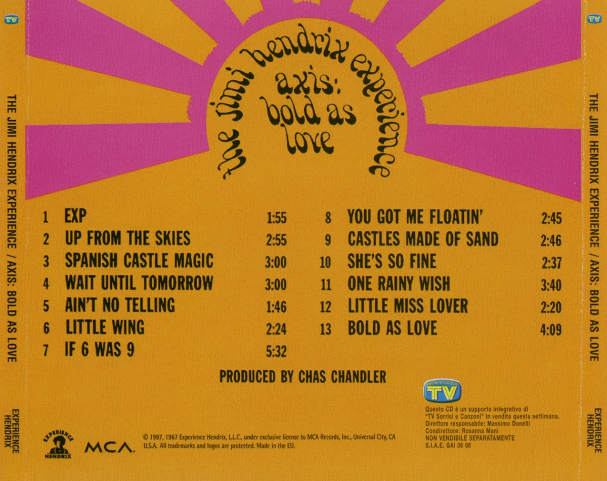 The Jimi Hendrix Experience – Bold As Love (4-CD + Blu-ray) Music CD