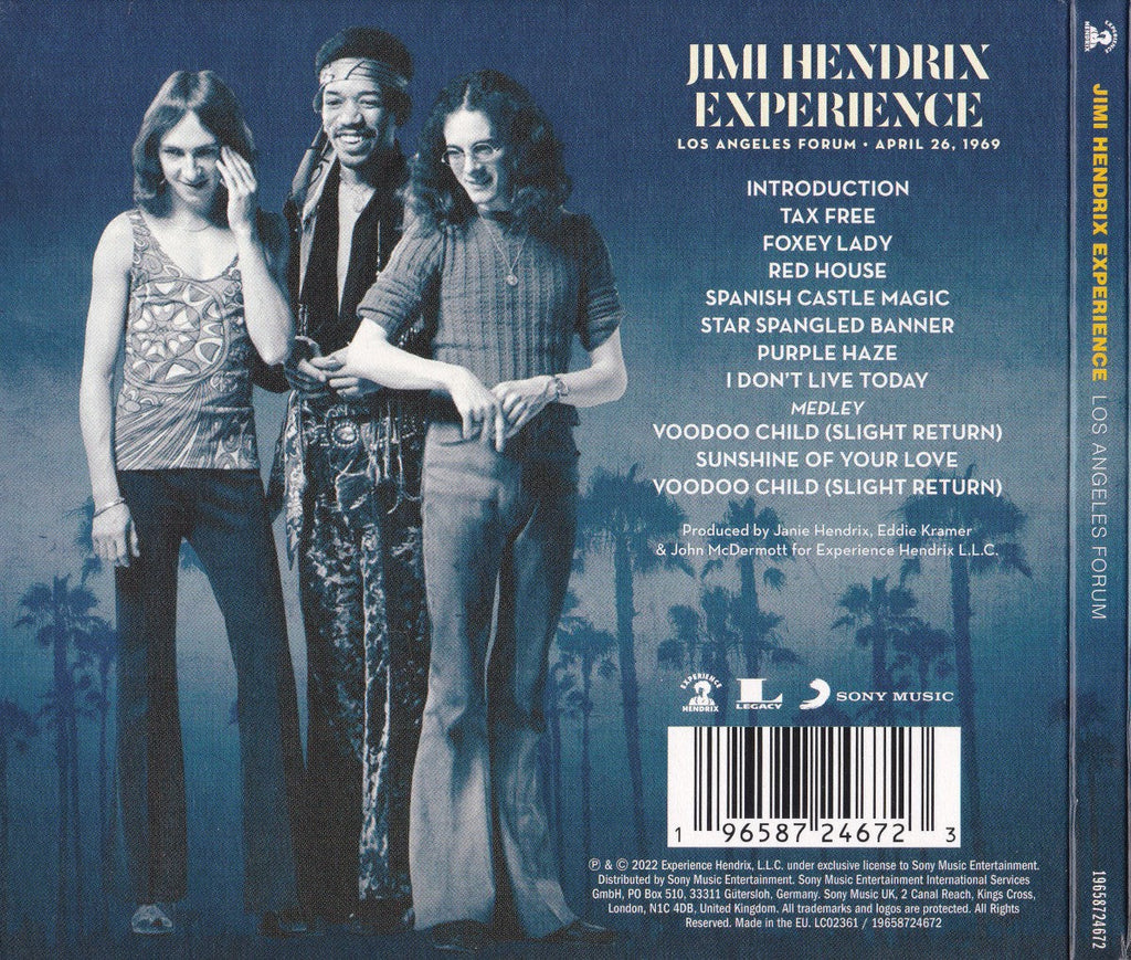 The Jimi Hendrix Experience – Los Angeles Forum - April 26, 1969 Music CD
