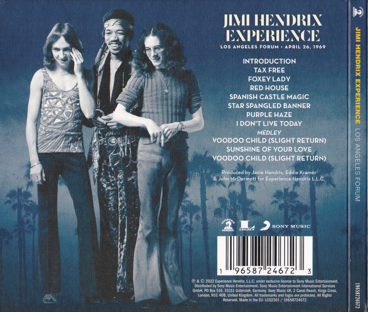 The Jimi Hendrix Experience – Los Angeles Forum - April 26, 1969 Music CD
