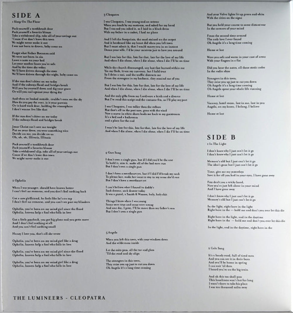 The Lumineers – Cleopatra (2-LP Vinyl) Vinyl Record