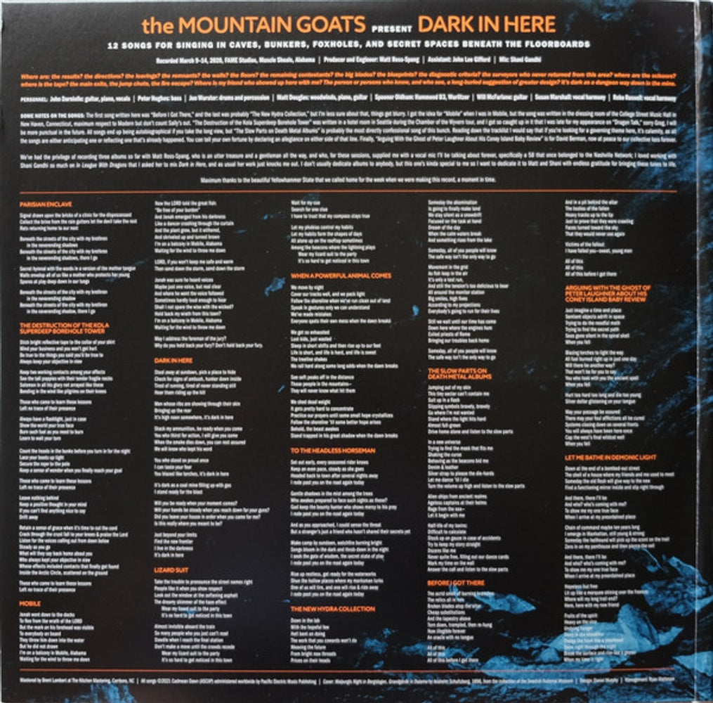 The Mountain Goats – Dark In Here (2-LP Vinyl) Vinyl Record