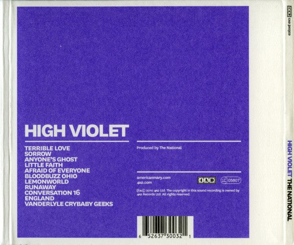 The National – High Violet Music CD