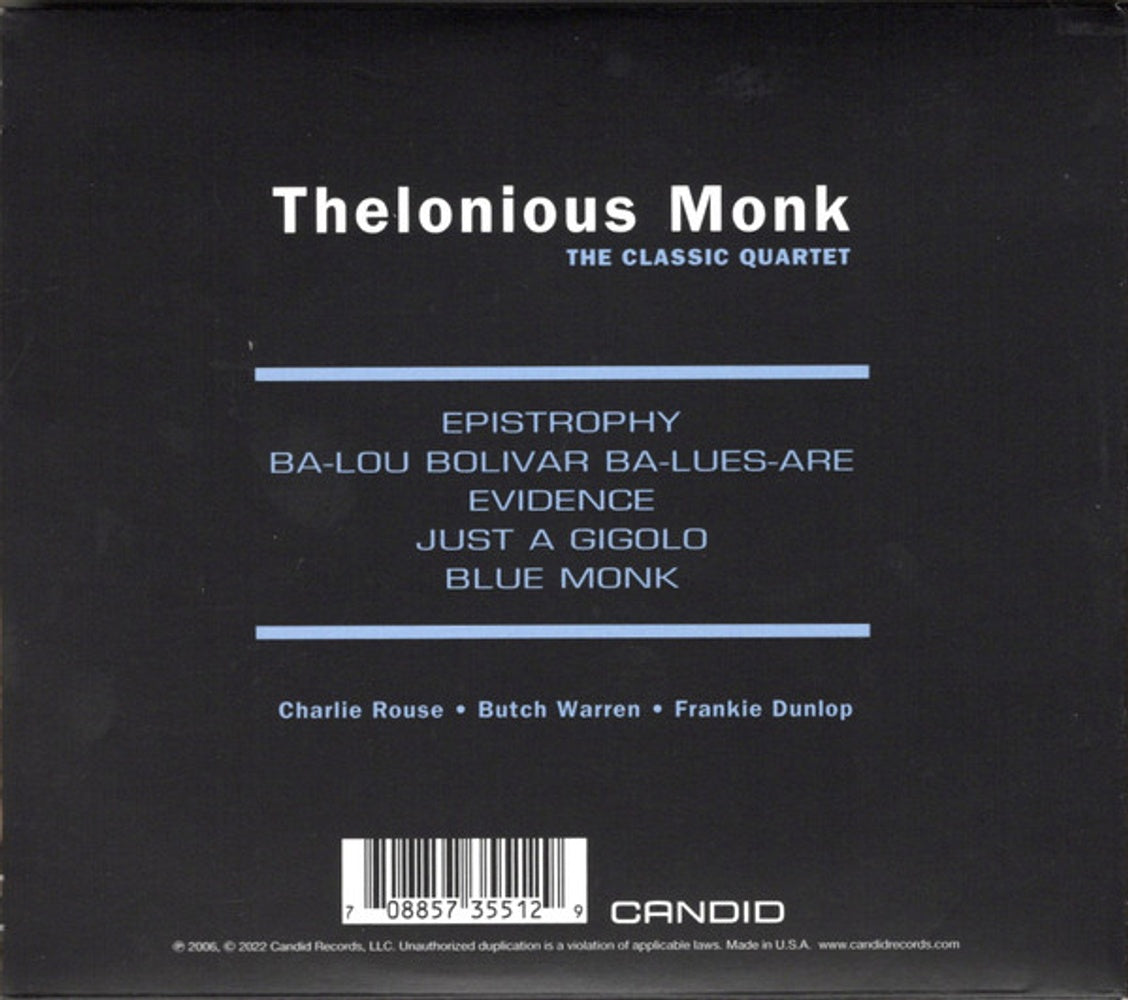 Thelonious Monk – The Classic Quartet Music CD