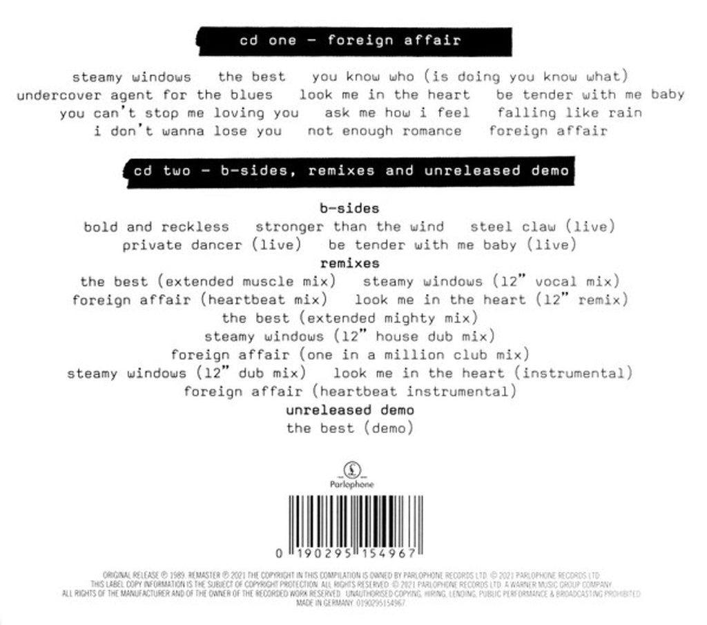 Tina Turner – Foreign Affair (2-CD) Music CD