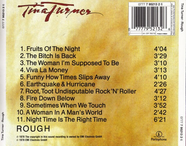 Tina Turner – Rough Music CD