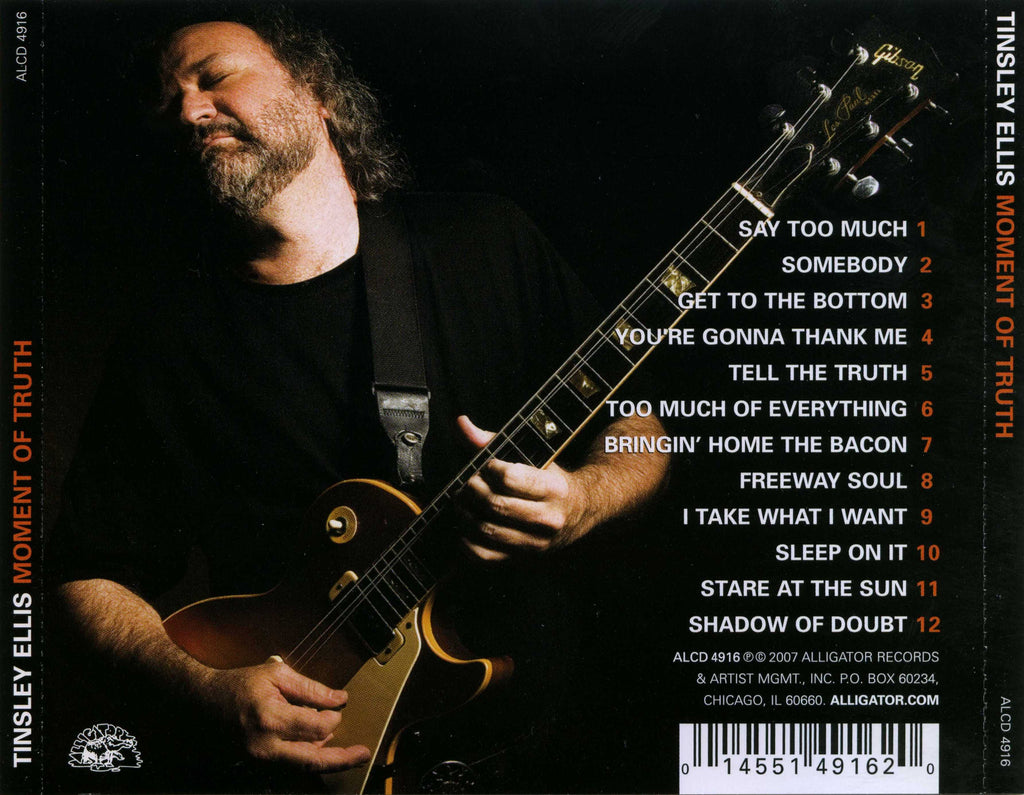 Tinsley Ellis – Moment of Truth Music CD