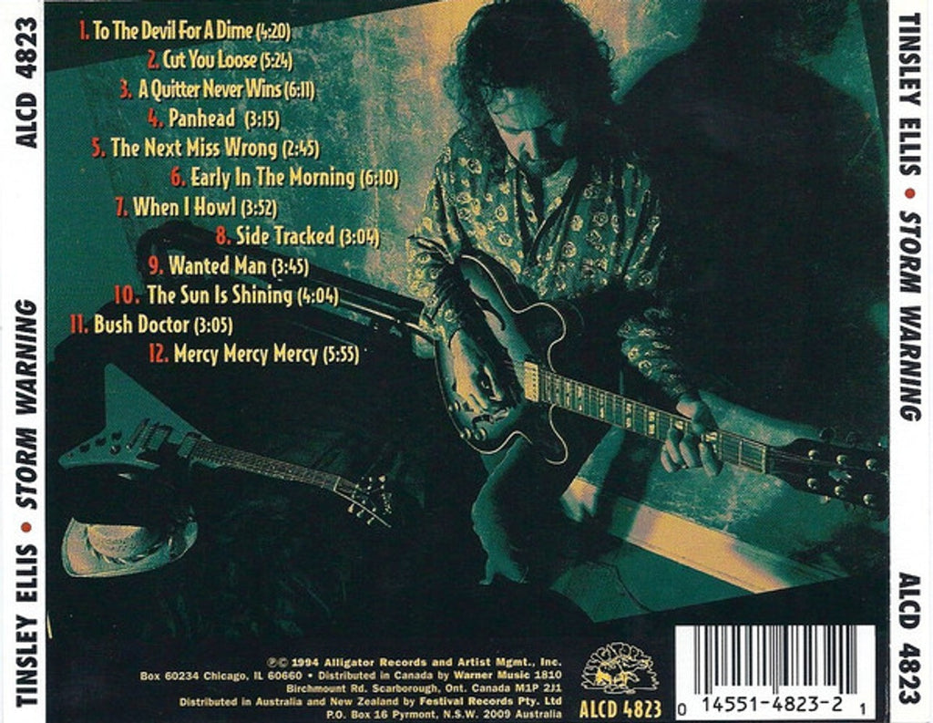 Tinsley Ellis – Storm Warning Music CD